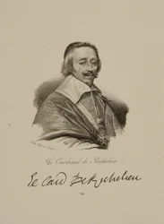 Portrett av Armand Jean du Plessis, kardinal og hertug av Richelieu (1585-1642)